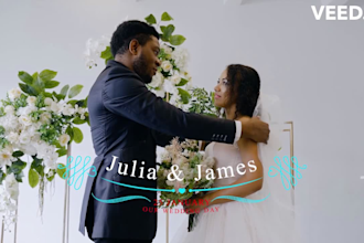 edit professionally cinematic wedding video