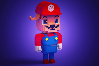 create 3d voxel nft voxel nft for you