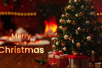 make the best christmas greeting video for family