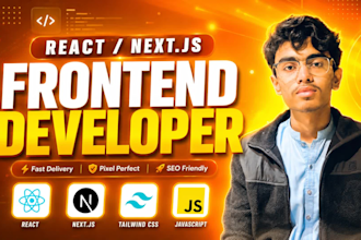 be your nextjs and react frontend developer