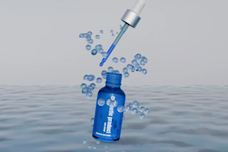 create luxury 3d cosmetic product animation video ads skincare product animation