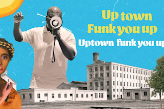 make animated music lyrics video mixed media vox style video collage animation