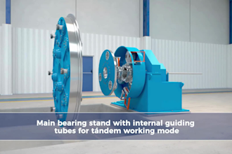 create 3d industrial animation 3d wire stranding machine and cable manufacturing