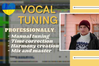 pitch correct, time align, harmonize, and mix your vocals