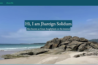 create a static responsive personal portfolio website