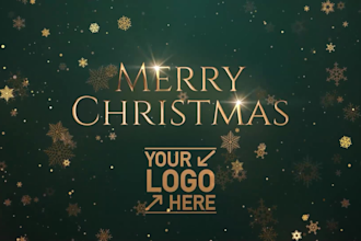 make a shinning new year greeting video with your logo