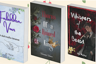 design a dark romance or romantasy book cover