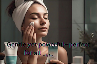 create promo video for skin care product sales beauty promotion in stock footage