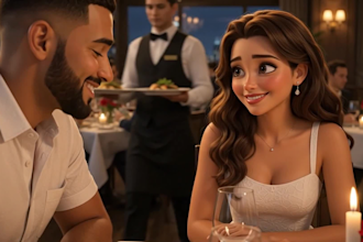 create 3d pixar ai animation video 3d romantic storytelling 3d ai proposal video