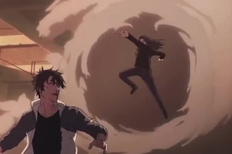 2d anime fight video,2d frame by frame,japanese animation, cinematic 4k amv edit