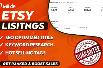 do etsy product listings on your etsy store and manage the etsy shop