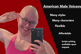 record an american male voiceover