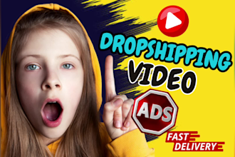 create dropshipping video ads, promotional videos for tiktok and facebook ads