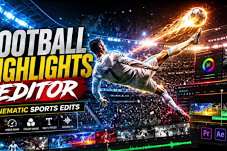 create epic football shots and highlight edits for youtube