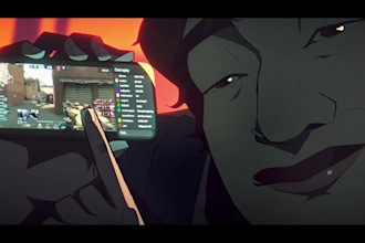 create 2d fighting anime style 2d music video cartoon animation  trailer video