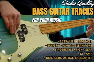 be your bass player and record professional bass tracks