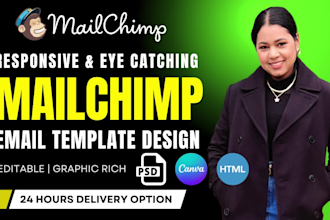 design responsive mailchimp email template newsletter