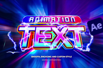 create kinetic, modern text animation for your video