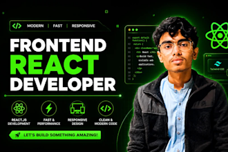 build a custom website as a react developer
