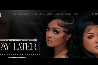 design hair extension store beauty store hair extension website