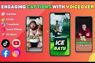 edit short form video ads with captions using ai realistic voiceover