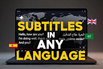 add professional multi language subtitles and captions to your videos