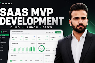 develop a scalable saas web application or mvp