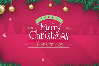 make happy holiday christmas greetings video
