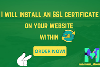 install, fix SSL certificate, change http to https