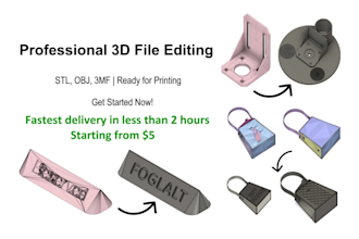 repair, edit, optimize your stl obj 3d model for 3d printing