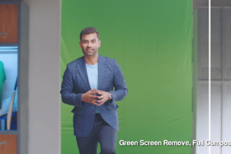 do professional green screen remove, roto, vfx compositing