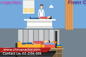 make 2d chiropractic animated chiropractor video