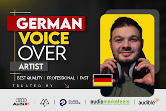 record a german voice over for e learning or training video