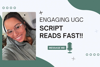 create a spokesperson script read video