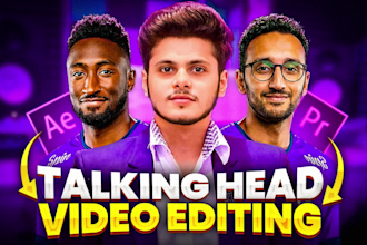 do minimalistic talking head video editing