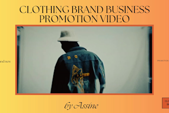 create a promotional video for your clothing brand