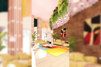 create unique and professional 3d designs for architectural interiors