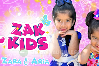 do joyful kids intro and outro video and kids video editing
