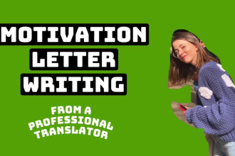 write or edit your motivation letter