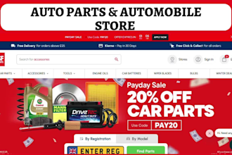 design auto parts shopify store automobile auto parts store auto parts website