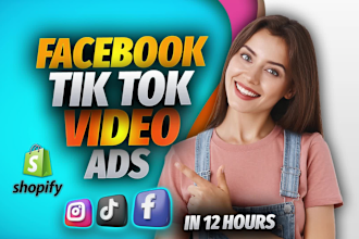 create dropshipping video ads for tik tok video ads or facebook ads