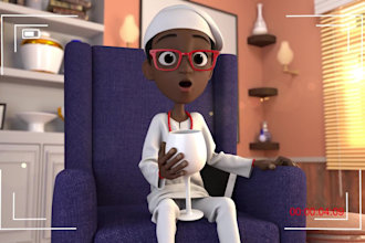 3d animation, cartoon music video, 3d animation video, character animation