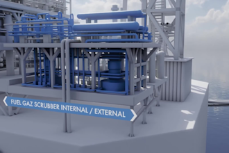 create 3d industrial fpso, oil and gas, offshore and engineering animation