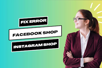 fix facebook shop, pixel, setup  instagram shop for unsupported countries