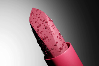 3d animation, lip gloss animation, 3d cosmetic animation and product animation