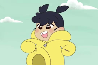 do 2d anime style, 2d cartoon animation, 2d cartoon music video, 2d game trailer