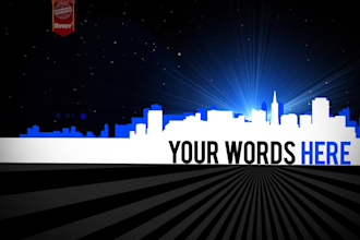 make an urban skyline intro for you