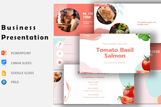 create canva, google slides, prezi, ppt presentation template or deck design