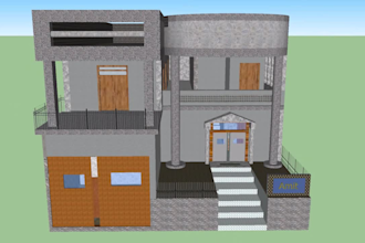 make a 3d landmark model with texture