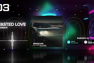 make music visualizer or audio spectrum for your song or podcast